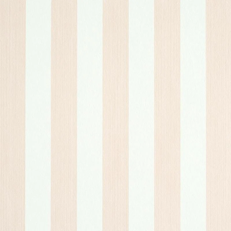 Schumacher Edwin Stripe Medium Blush Wallpaper