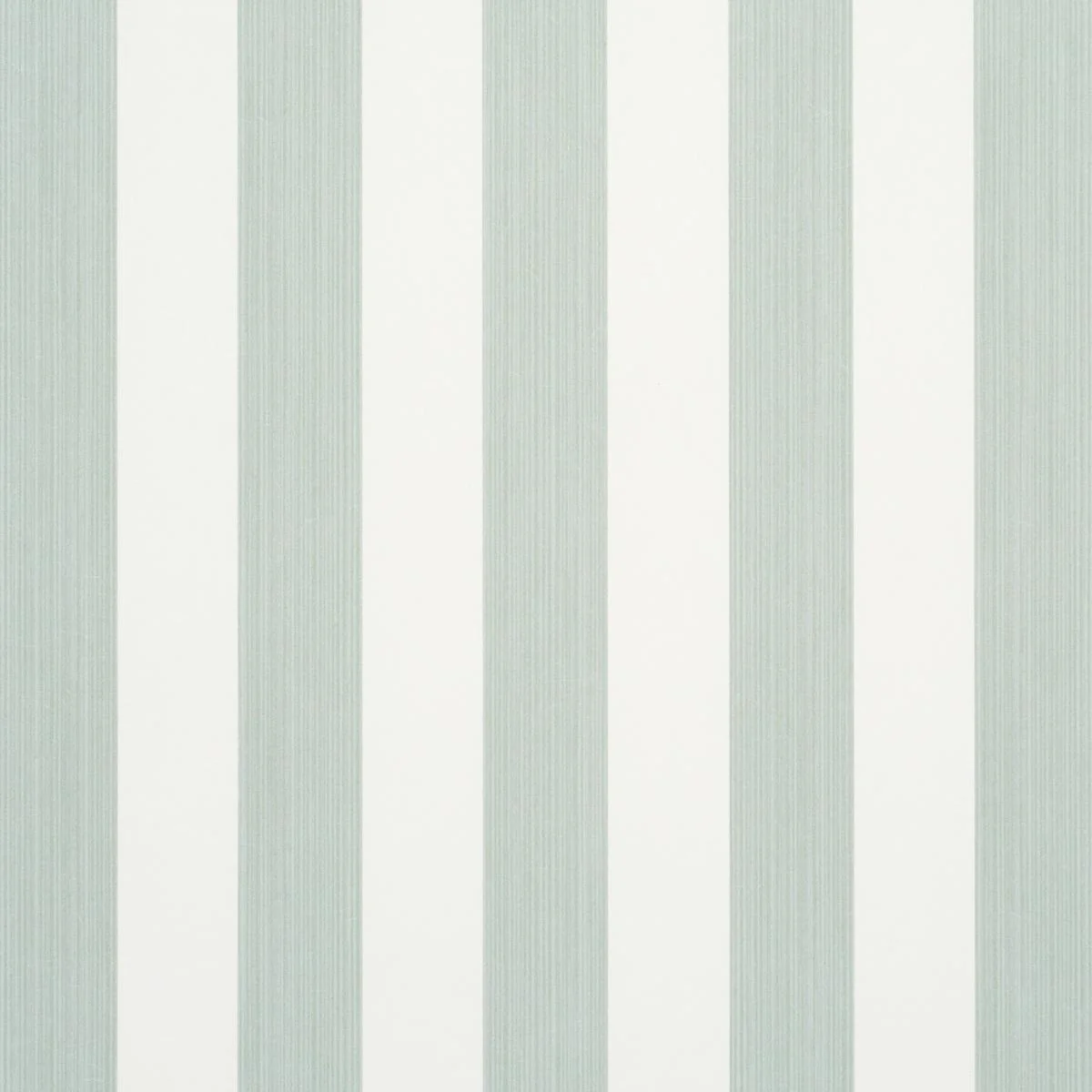Schumacher Edwin Stripe Medium Eucalyptus Wallpaper