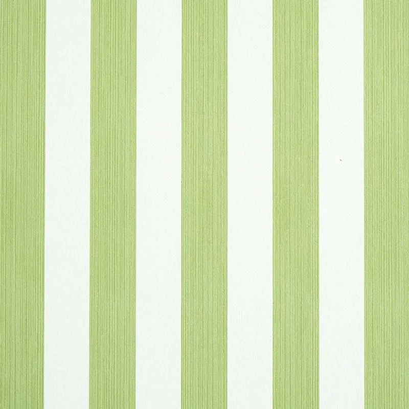 Schumacher Edwin Stripe Medium Leaf Wallpaper