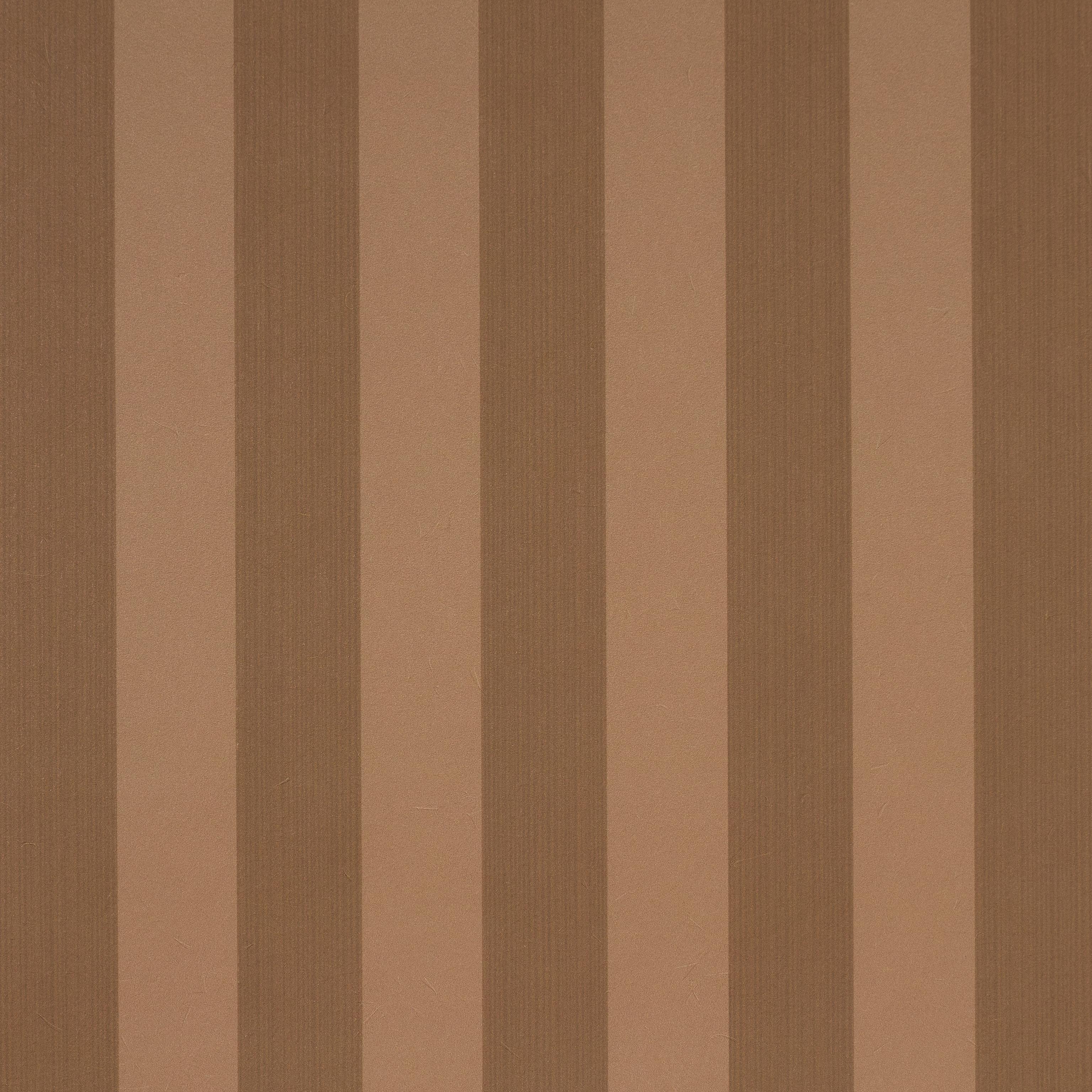 Schumacher Edwin Stripe Medium Terracotta Wallpaper