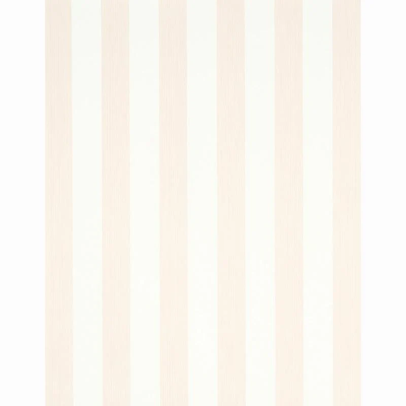Schumacher Edwin Stripe Wide Blush Wallpaper - Image 2