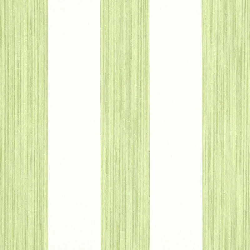 Schumacher Edwin Stripe Wide Leaf Wallpaper