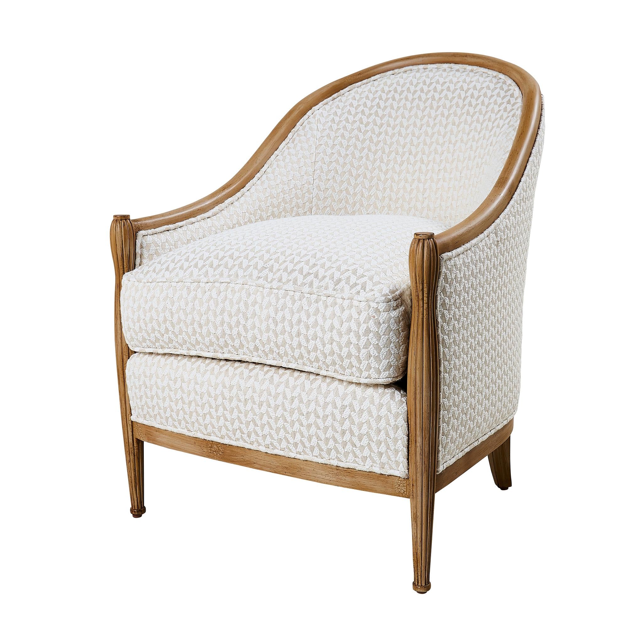 Schumacher Emile Cream Fabric - Image 3