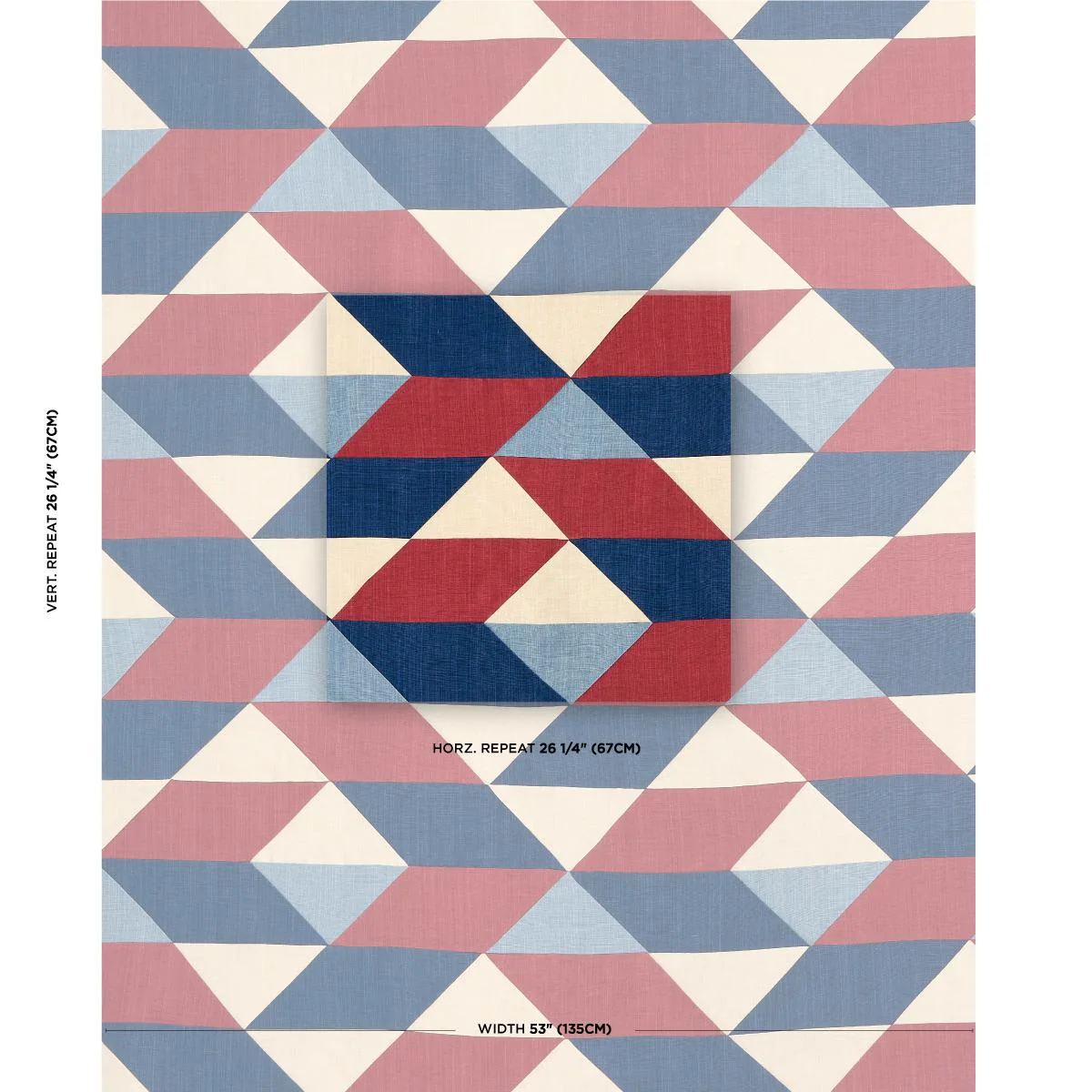 Schumacher Erindale Americana Fabric - Image 2