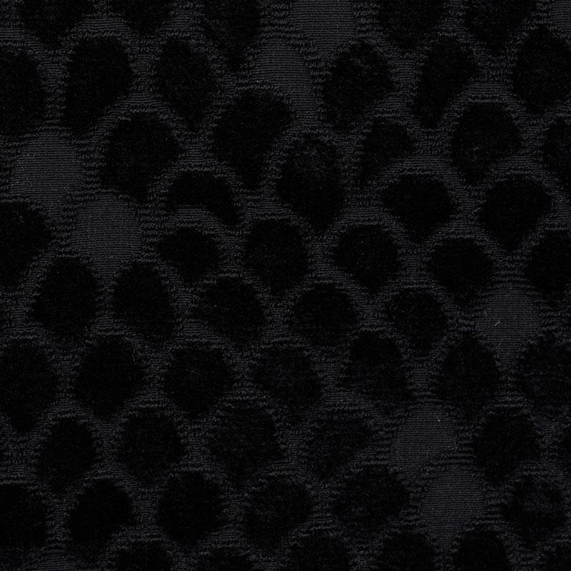 Schumacher Esther Velvet Onyx Fabric - Image 3
