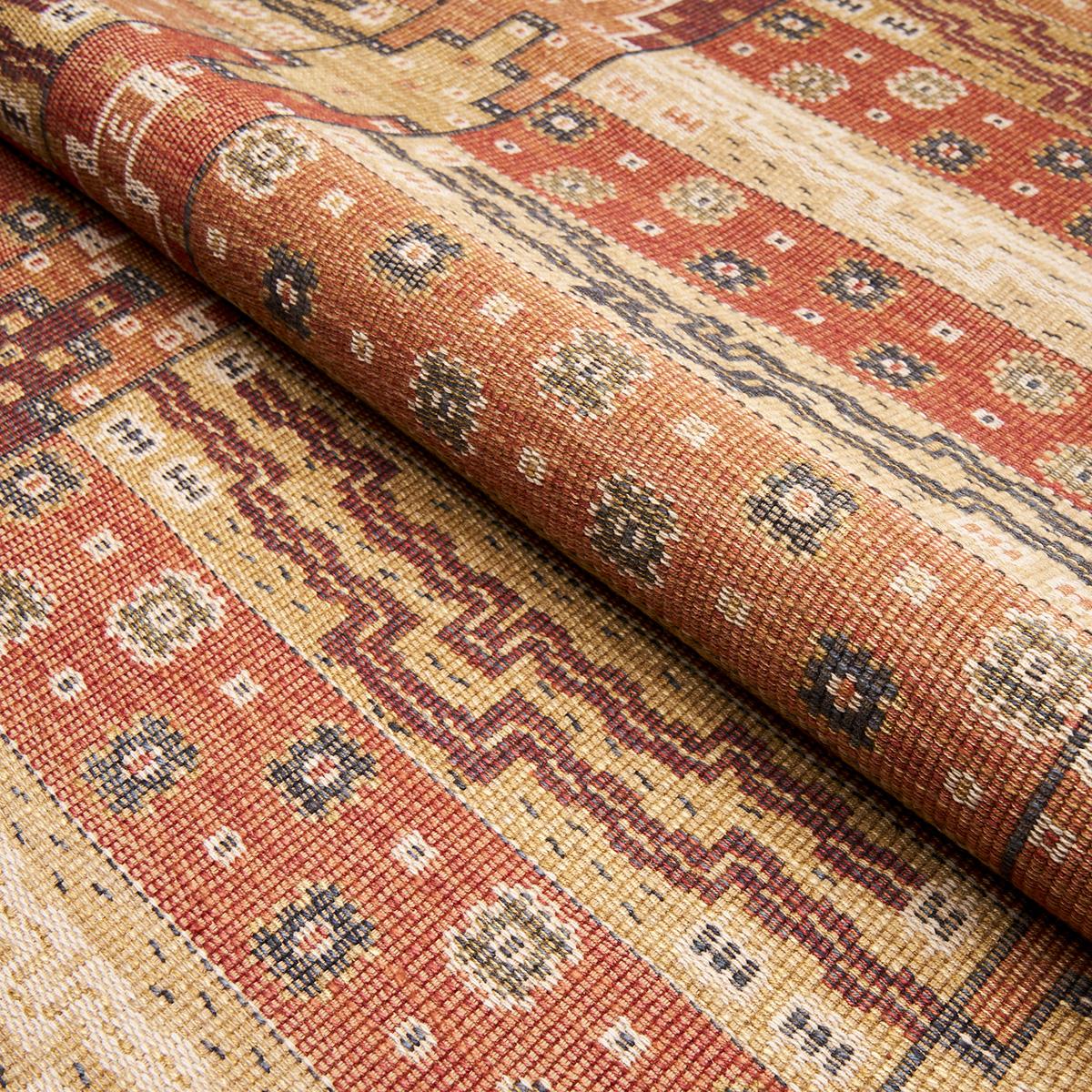 Schumacher Fairuza Flatweave Spice Fabric - Image 4
