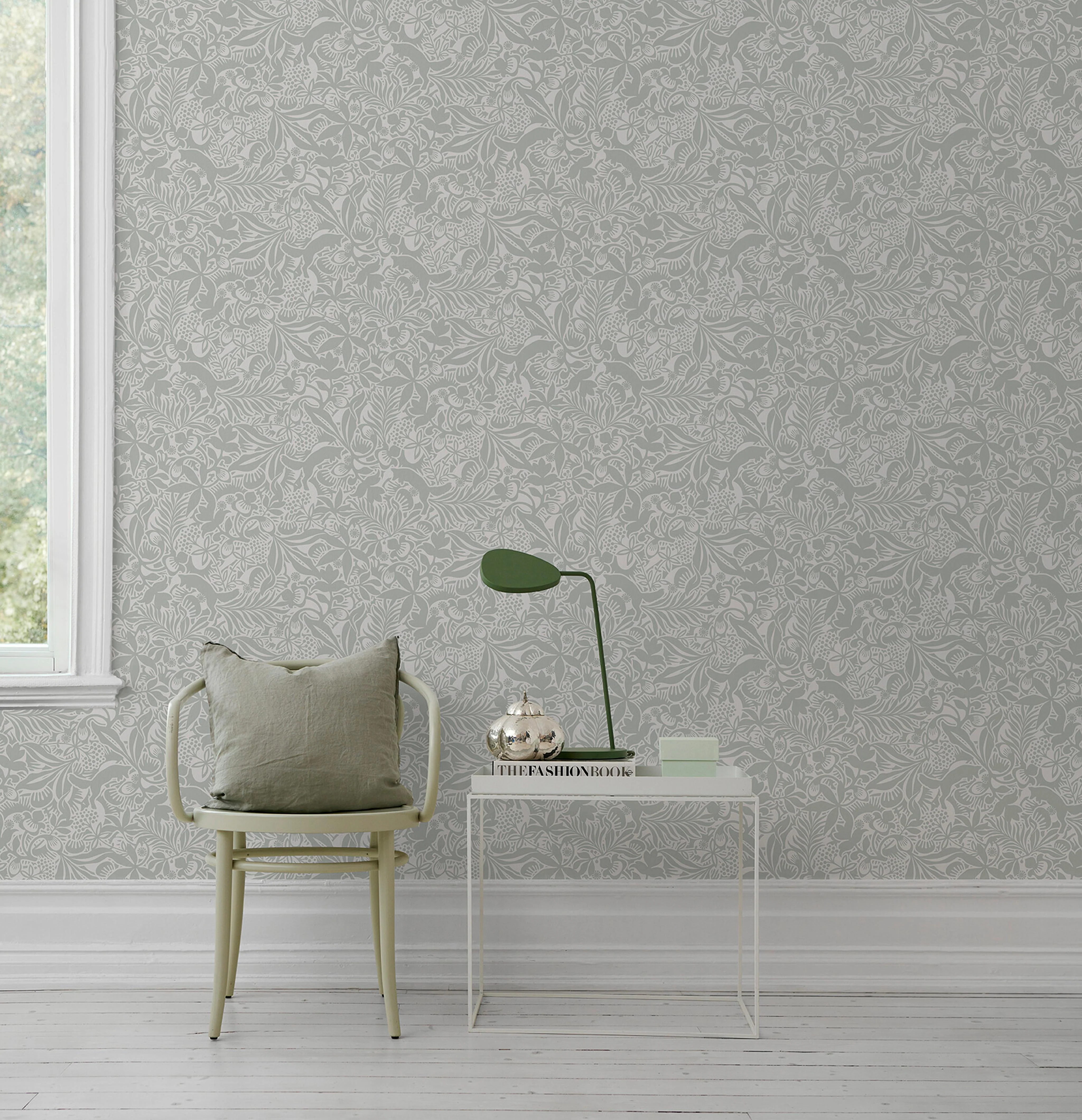 Schumacher Fantasia Garden Mineral Wallpaper - Image 3