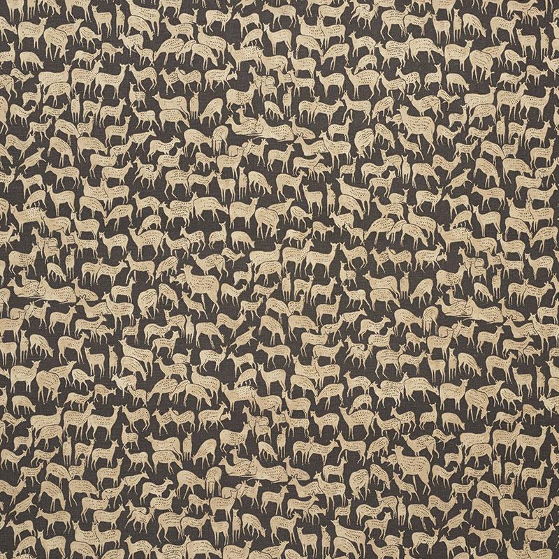 Schumacher Fauna Carbon Fabric - Image 3