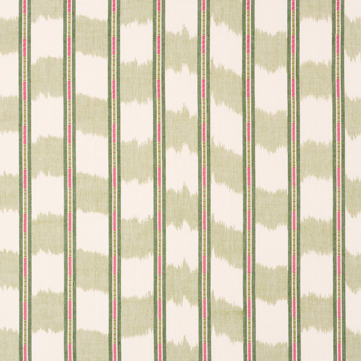 Schumacher Faye Ikat Leaf Fabric - Image 3
