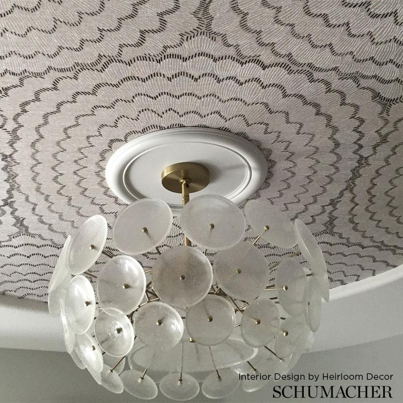 Schumacher Feather Bloom Sisal Dove Wallpaper - Image 3
