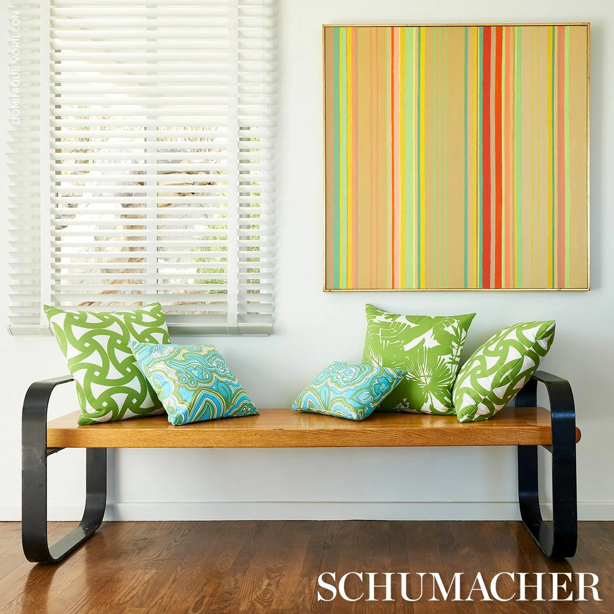 Schumacher Fern 16" X 11" Morning Sunrise I/O Pillow - Image 4