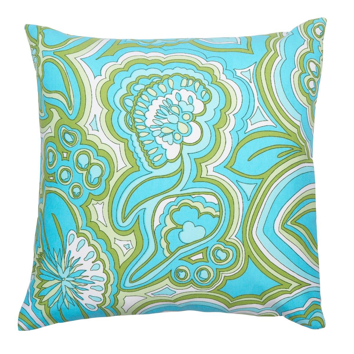 Schumacher Fern 16" X 16" Morning Sunrise I/O Pillow