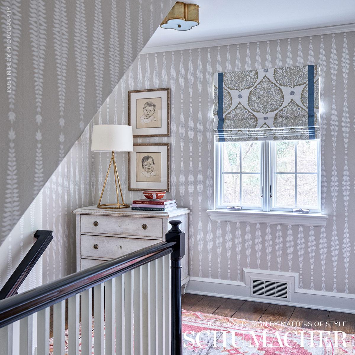 Schumacher Fern Tree Bone Wallpaper - Image 3