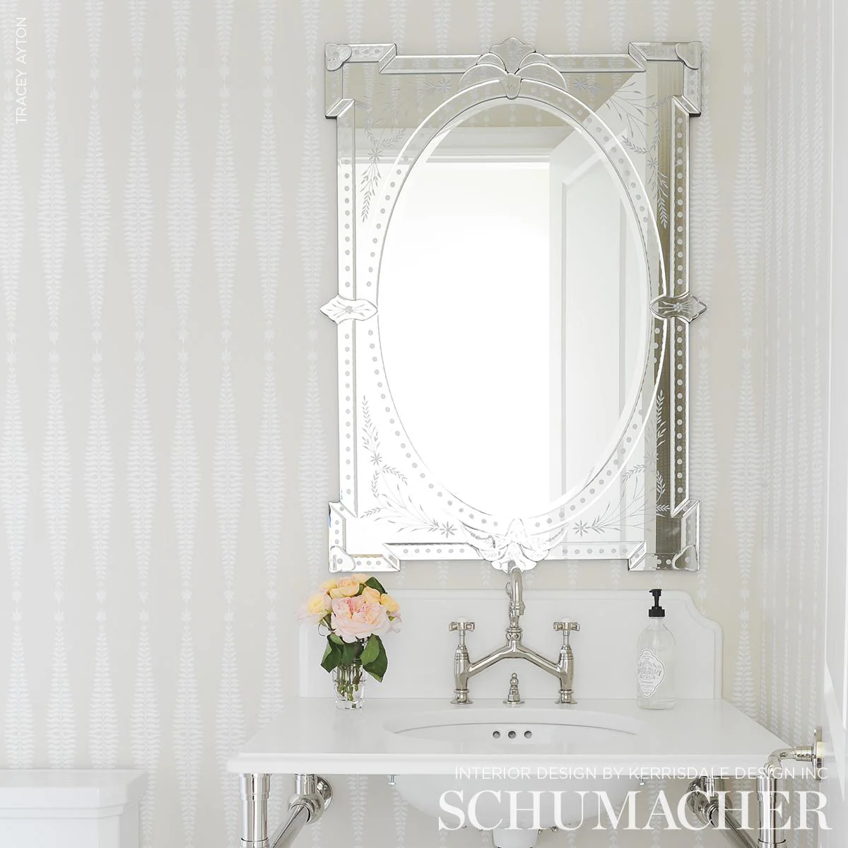 Schumacher Fern Tree Bone Wallpaper - Image 5
