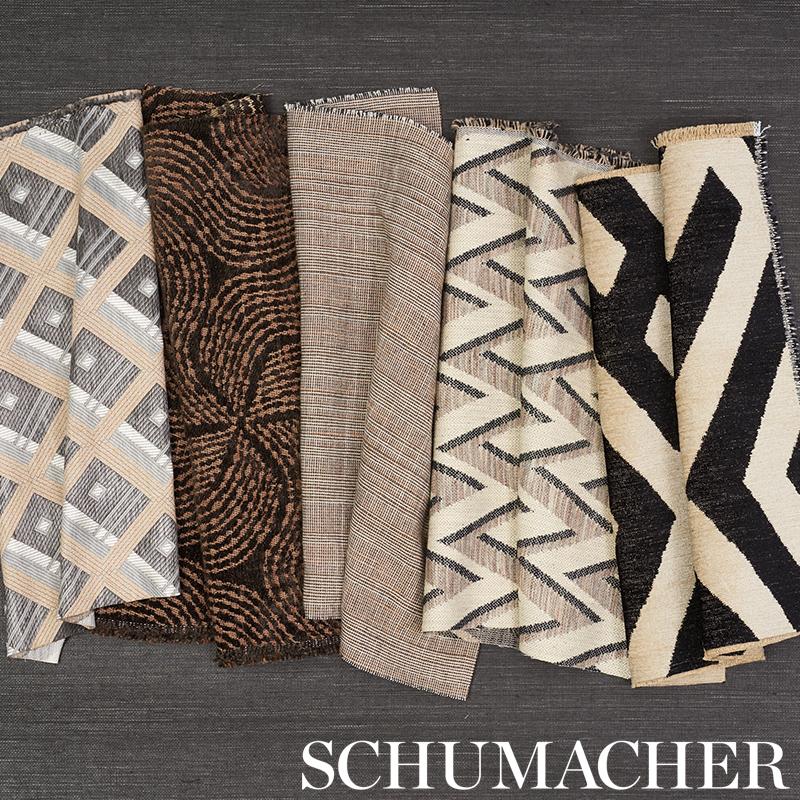 Schumacher Fiador Brown Fabric - Image 5