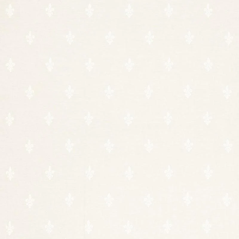 Schumacher Fleur De Lys Sheer Ivory Fabric - Image 2