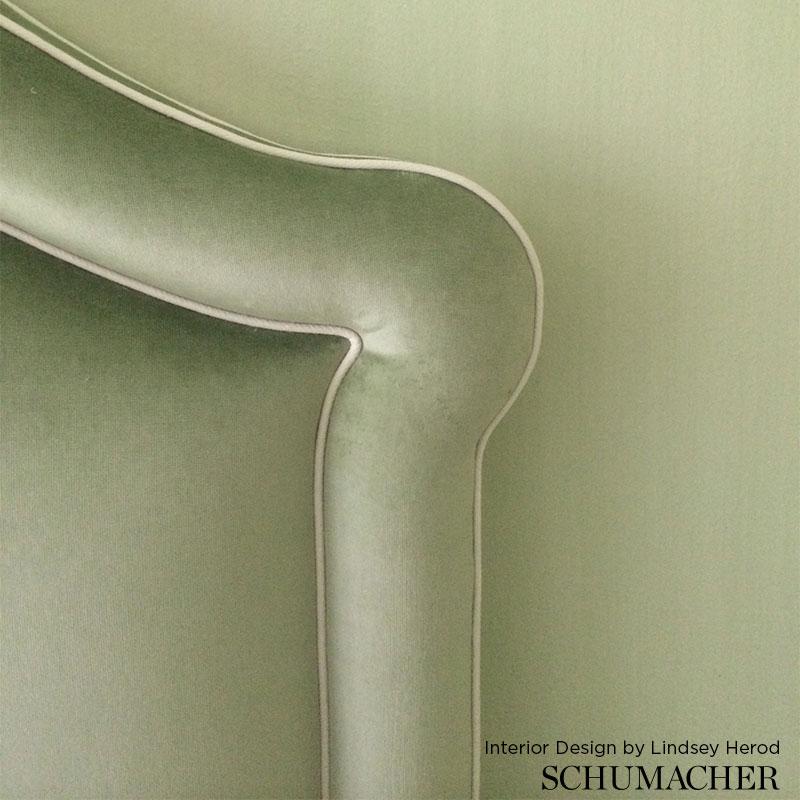 Schumacher Gainsborough Velvet Brown Fabric - Image 2