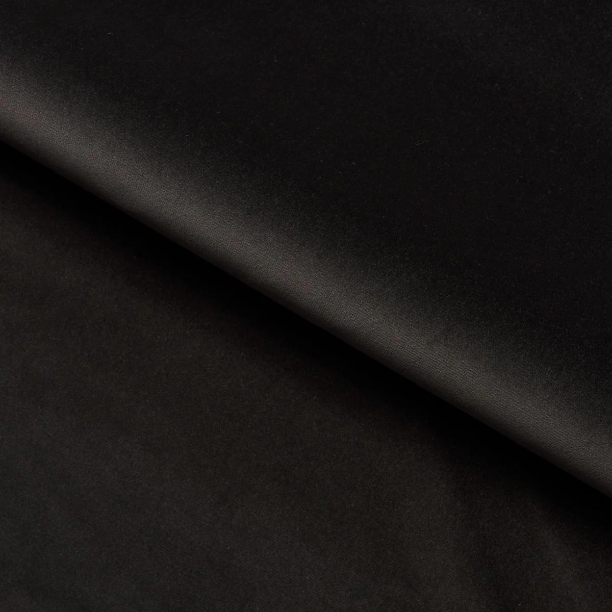Schumacher Gainsborough Velvet Charcoal Fabric - Image 3