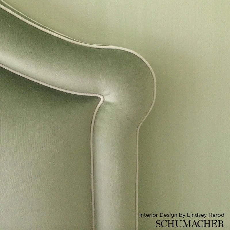 Schumacher Gainsborough Velvet Crimson Fabric - Image 2