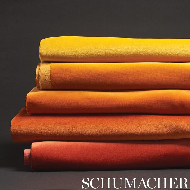 Schumacher Gainsborough Velvet Paprika Fabric - Image 5