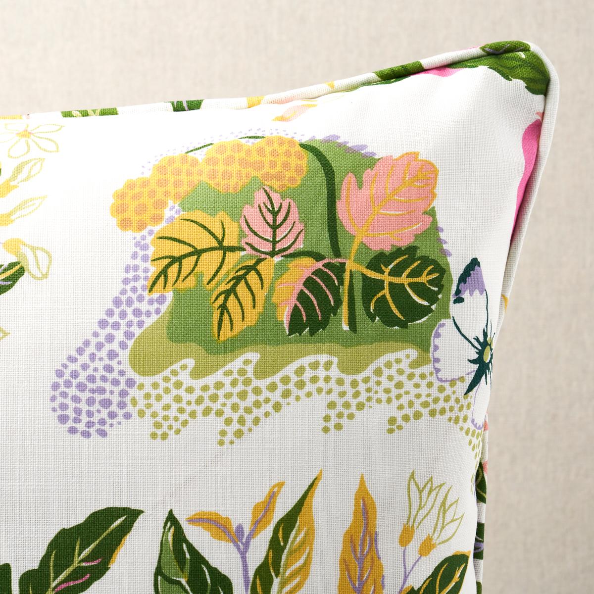 Schumacher Garden 22" X 22" Citrus Garden I/O Pillow - Image 4