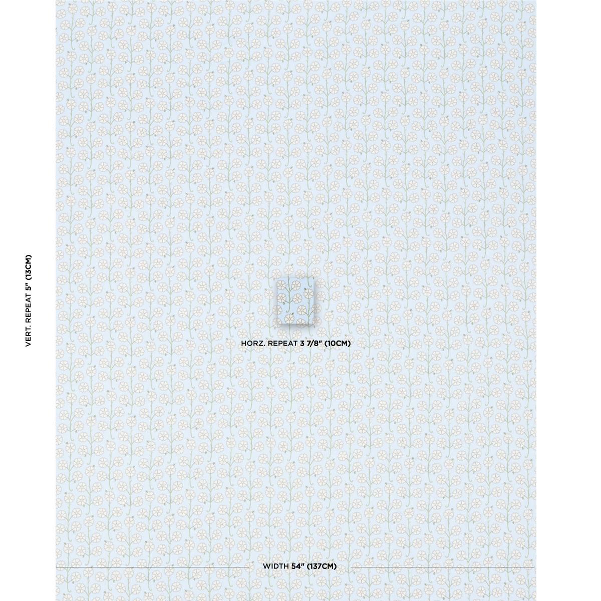 Schumacher Gardenia Egg Blue Fabric - Image 2