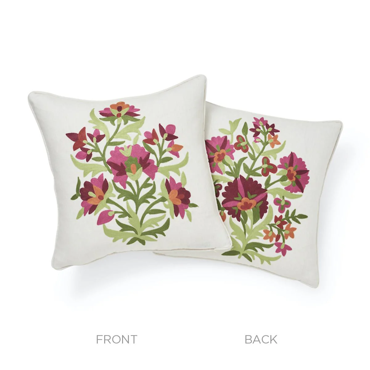 Schumacher Garnet 18" X 18" Antalya Medallian Pillow Pair - Image 2