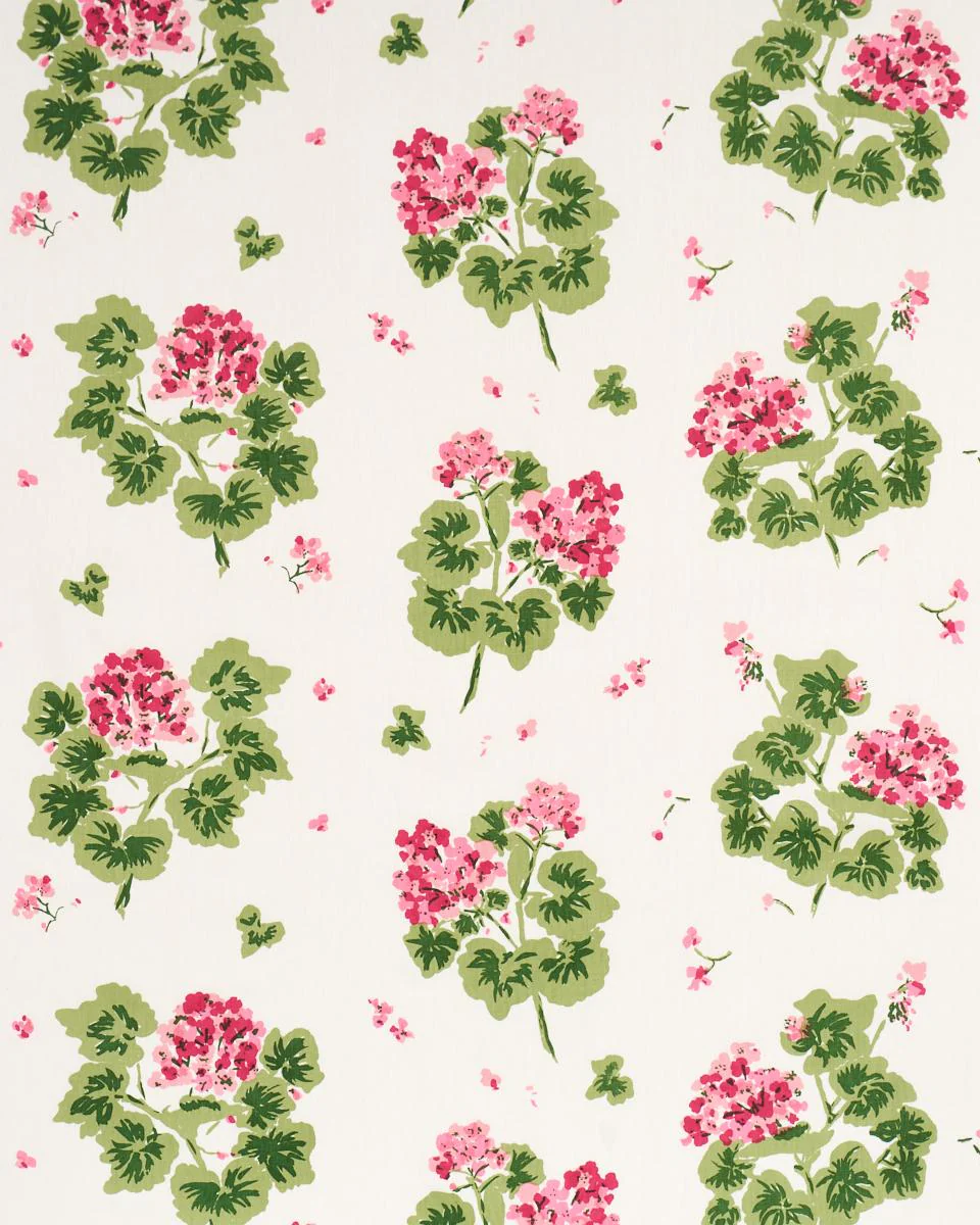 Schumacher Geranium Pinks Fabric - Image 2