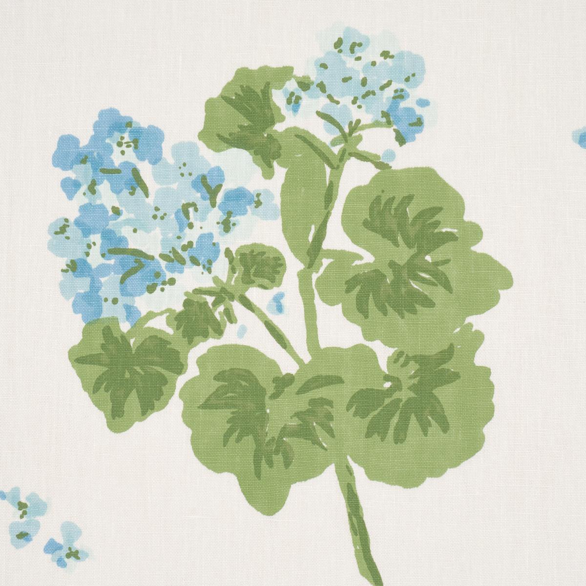 Schumacher Geranium Sky Fabric - Image 3