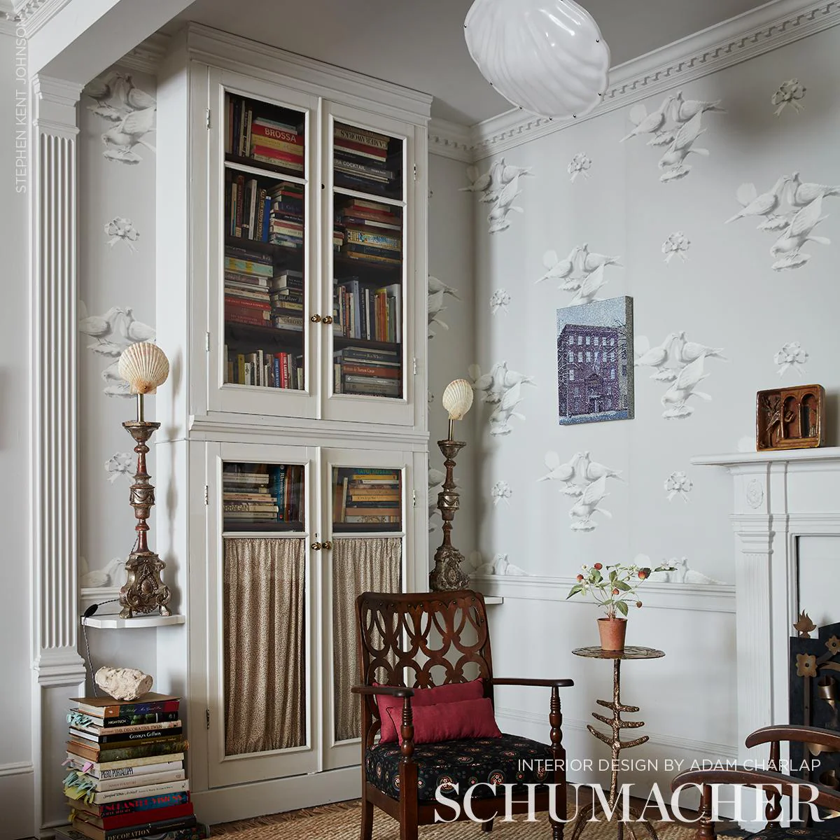 Schumacher Giunone Stone Wallpaper - Image 5