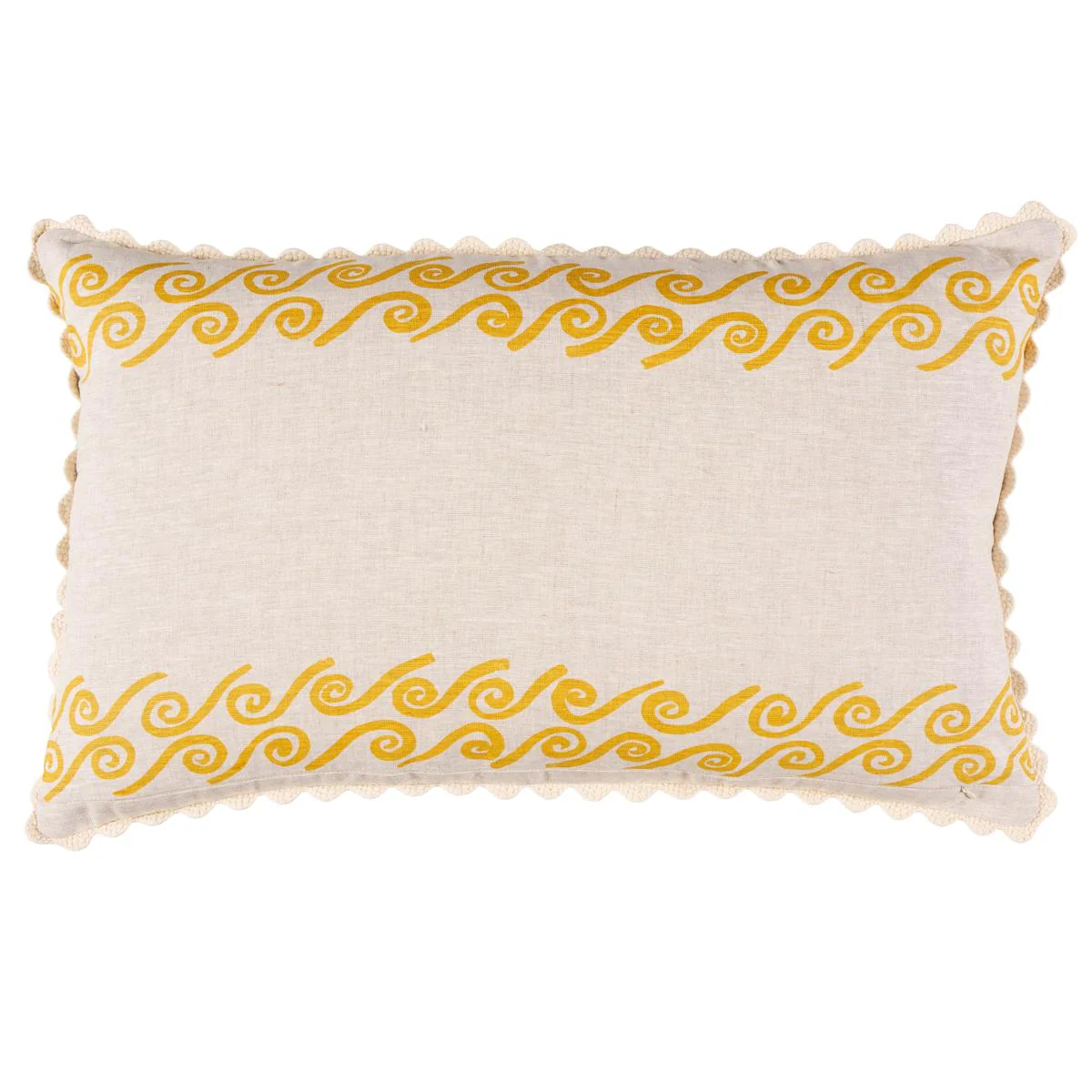 Schumacher Golden 30" X 18" Surf Lumbar Pillow - Image 3