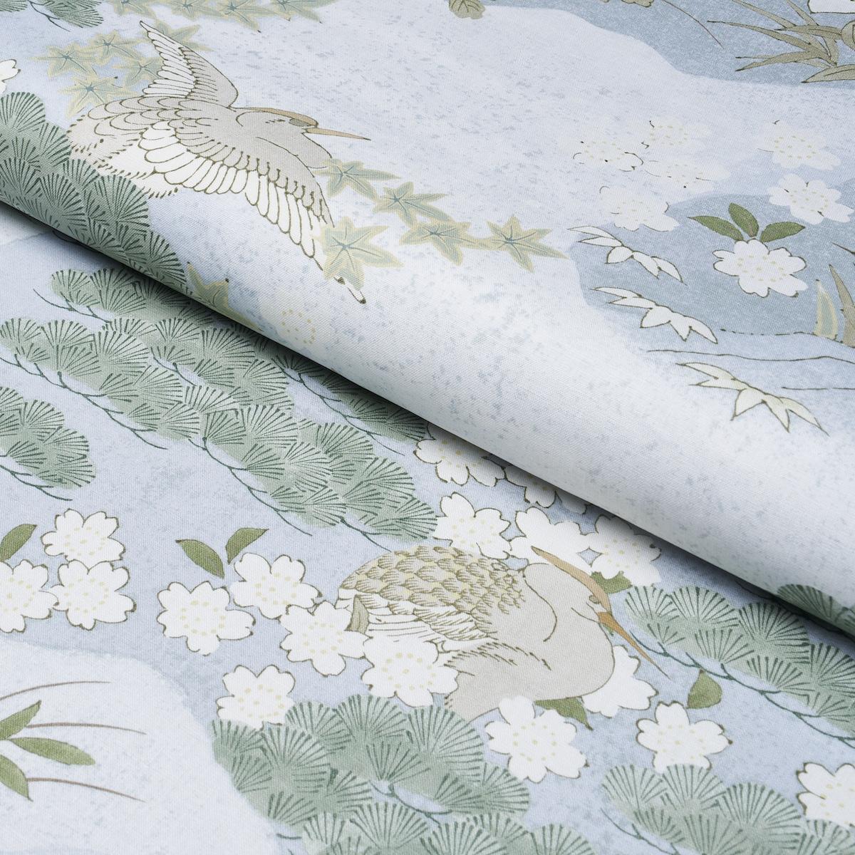 Schumacher Golden Hills Sky Fabric - Image 3