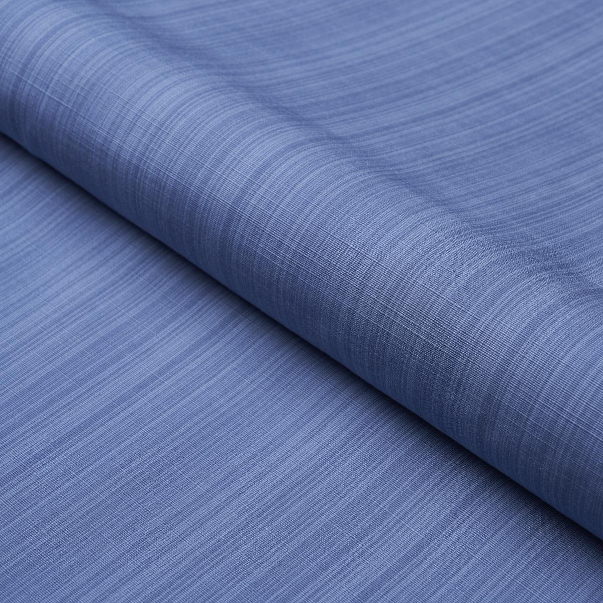 Schumacher Gracie Solid Strié Cobalt Fabric