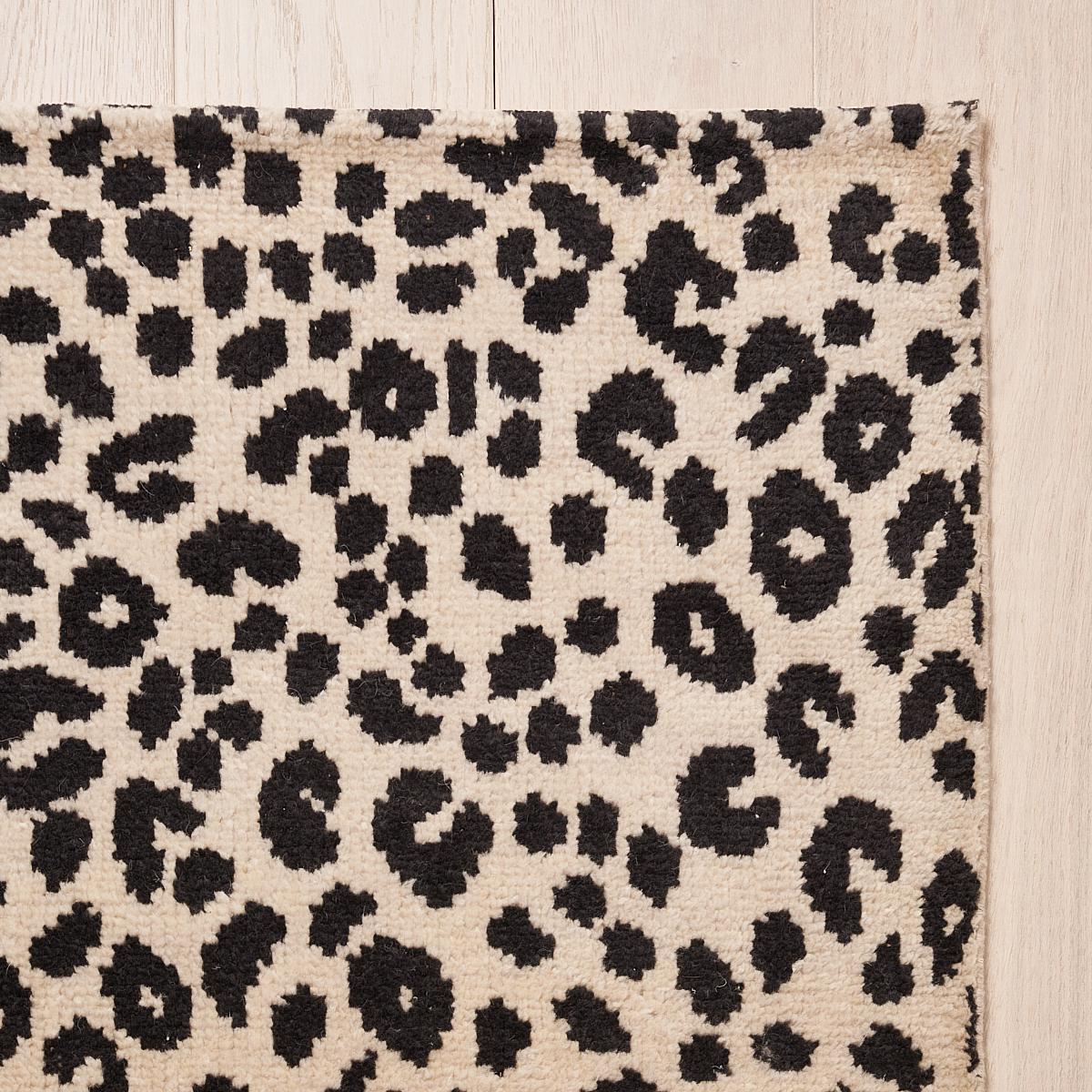 Schumacher Graphite 9' X 12' Iconic Leopard Hand-Knotted Rug - Image 2