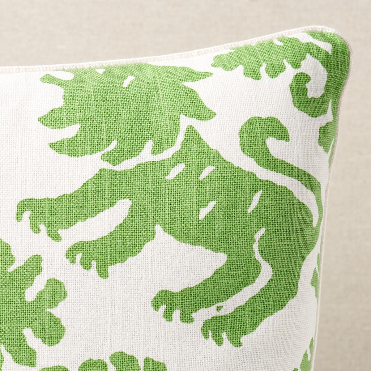 Schumacher Green 18" X 18" Regalia Pillow - Image 3