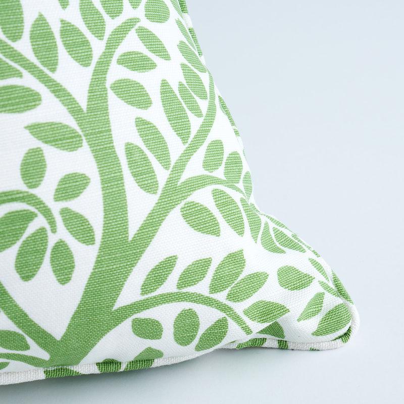 Schumacher Green 22" X 22" Temple Garden Ii Pillow - Image 2