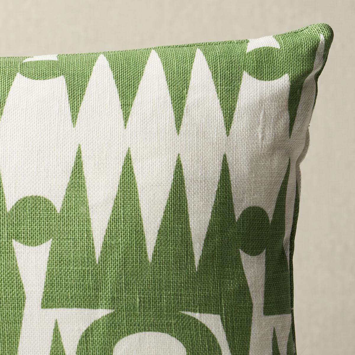 Schumacher Green 24" X 12" Ra Pillow - Image 2