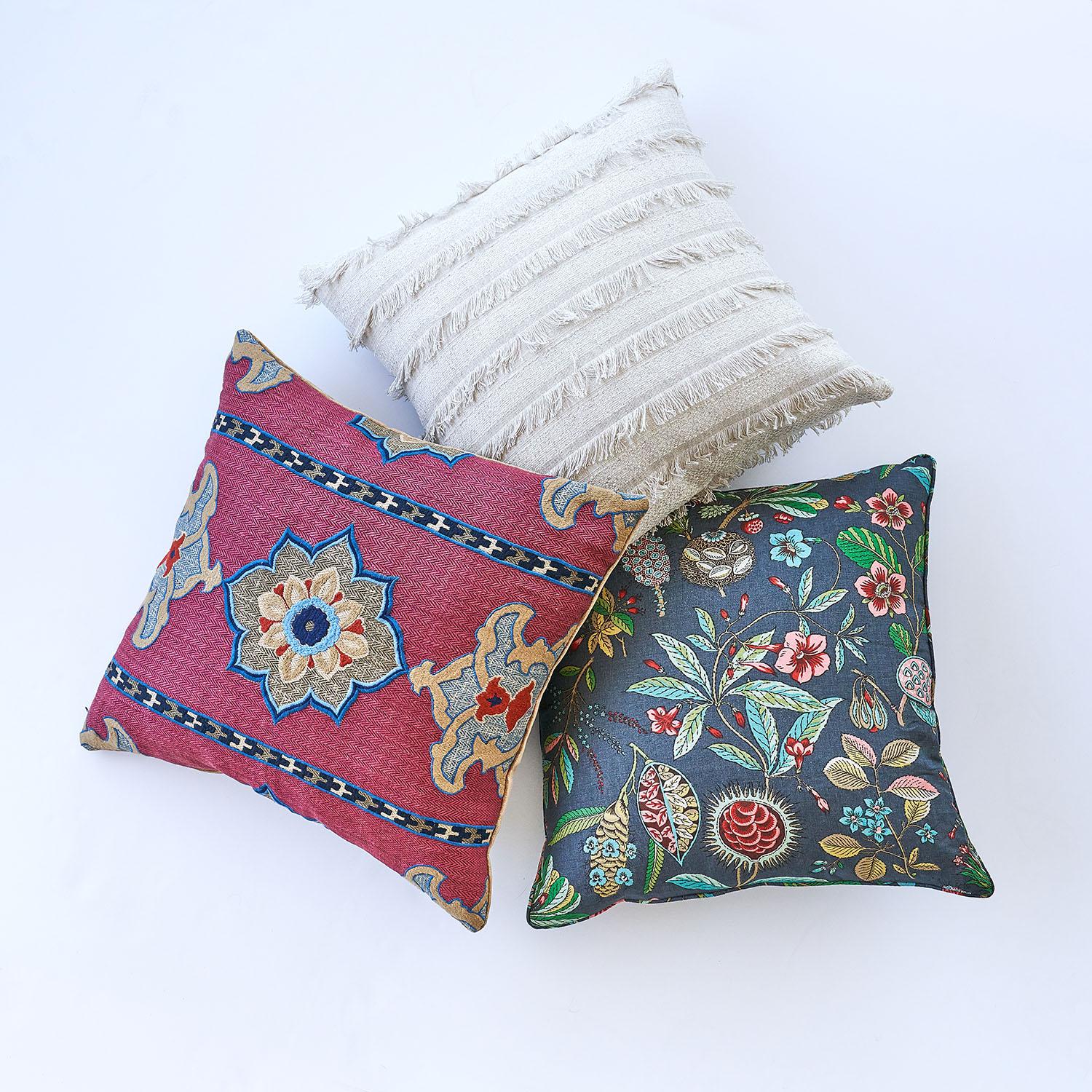 Schumacher Greige 24" X 24" Acadia Pillow - Image 3