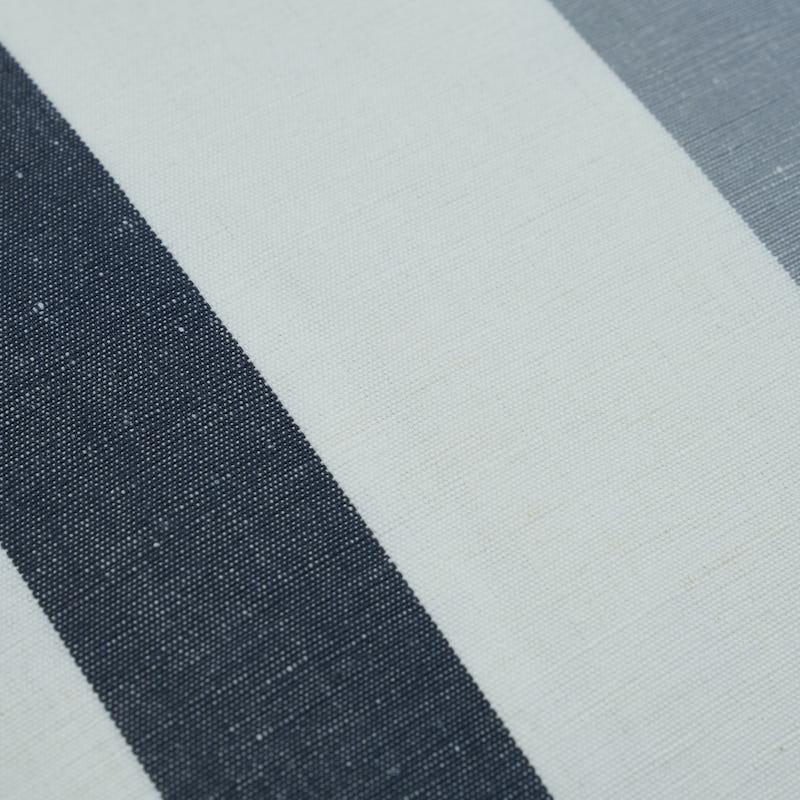 Schumacher Grey Sand 22" X 22" Lolland Linen Stripe Pillow - Image 7