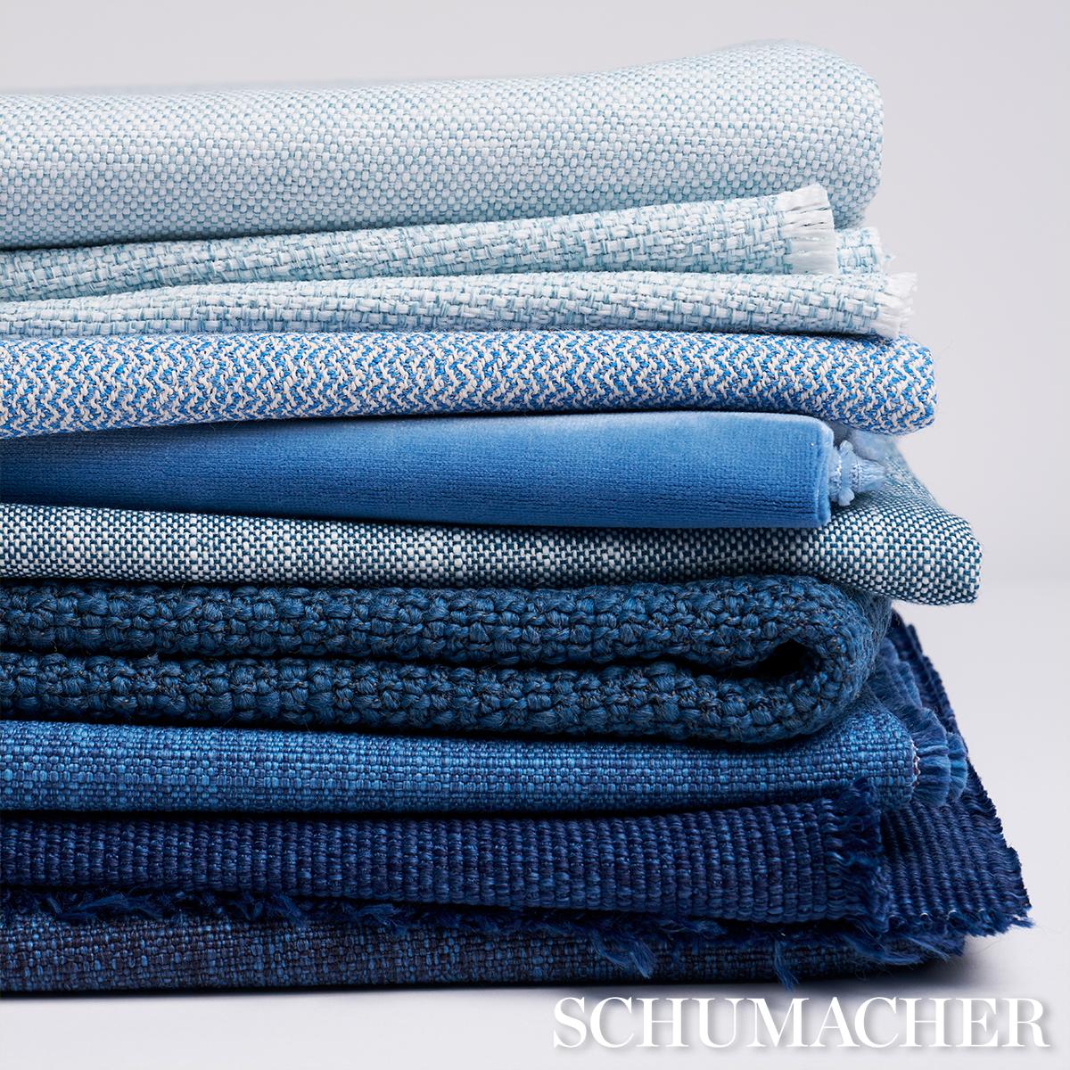 Schumacher Gus Indoor/Outdoor Sky Fabric - Image 5