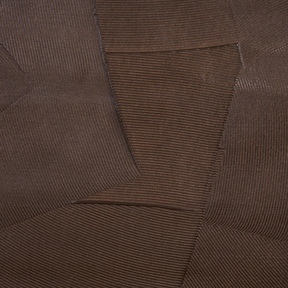 Schumacher Hand Combed Plaster Brown Wallpaper - Image 2