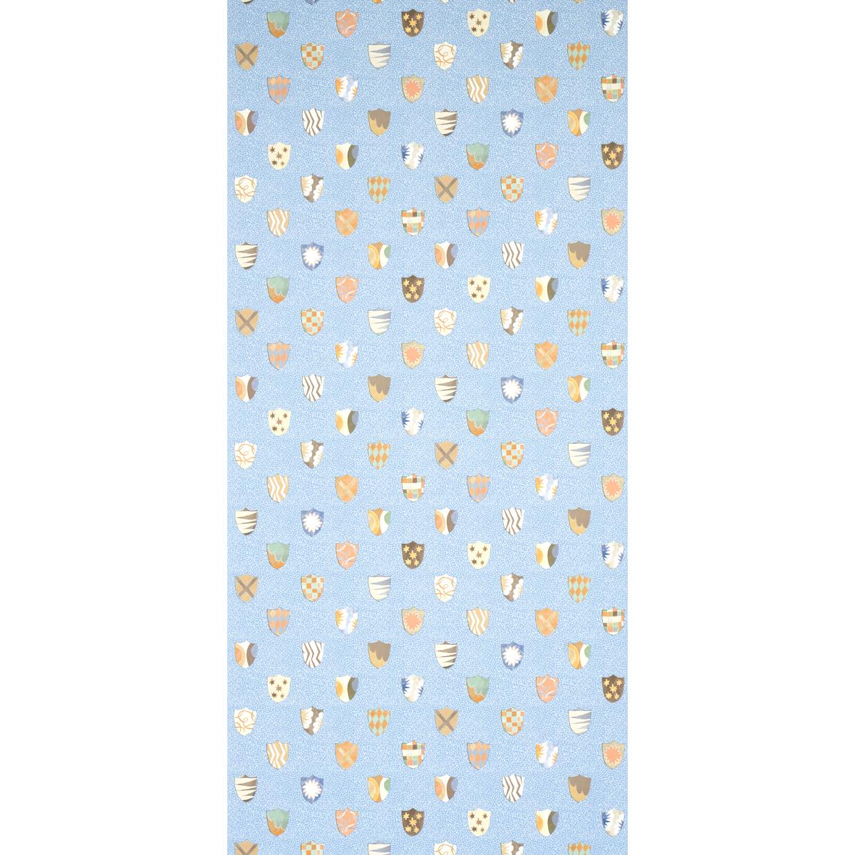 Schumacher Heraldic Oxford Blue Wallpaper - Image 3