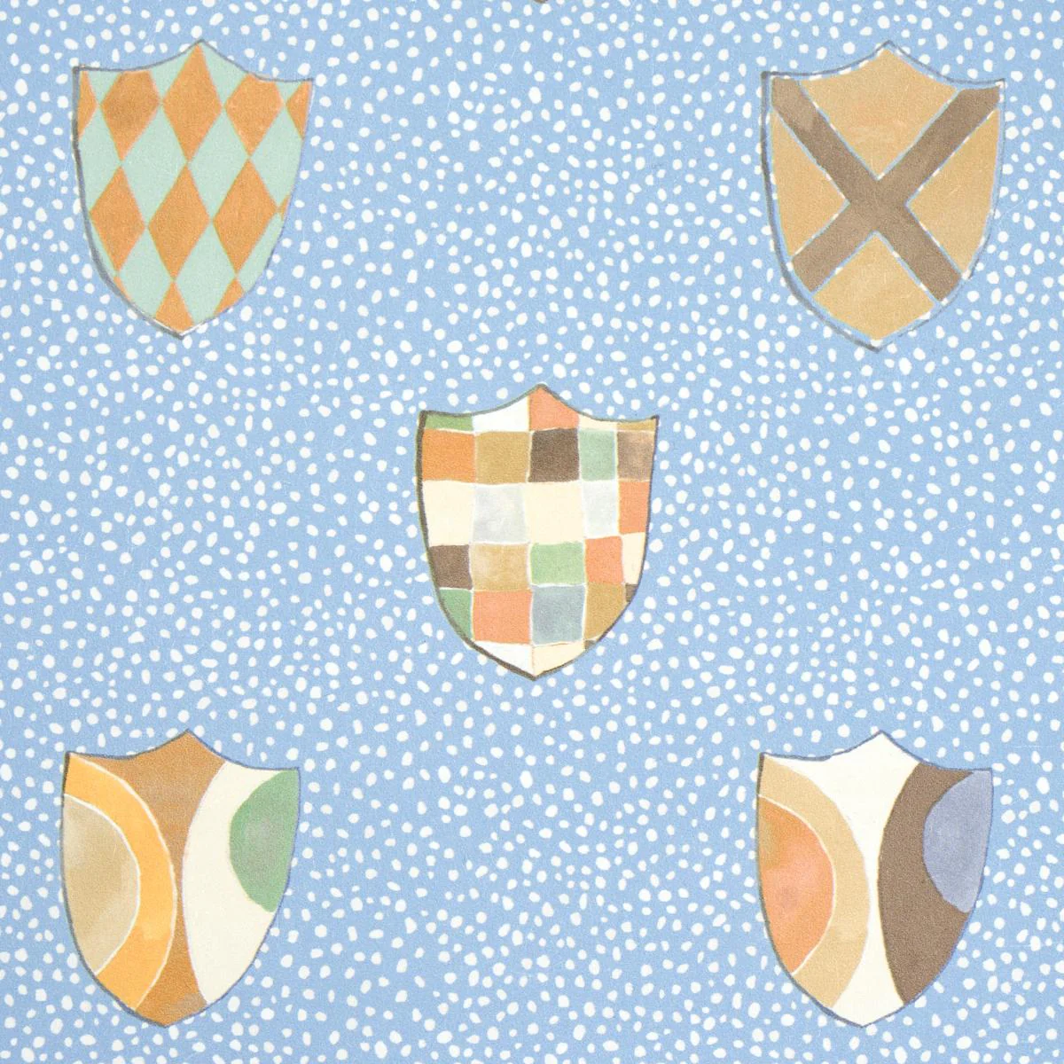 Schumacher Heraldic Oxford Blue Wallpaper - Image 5