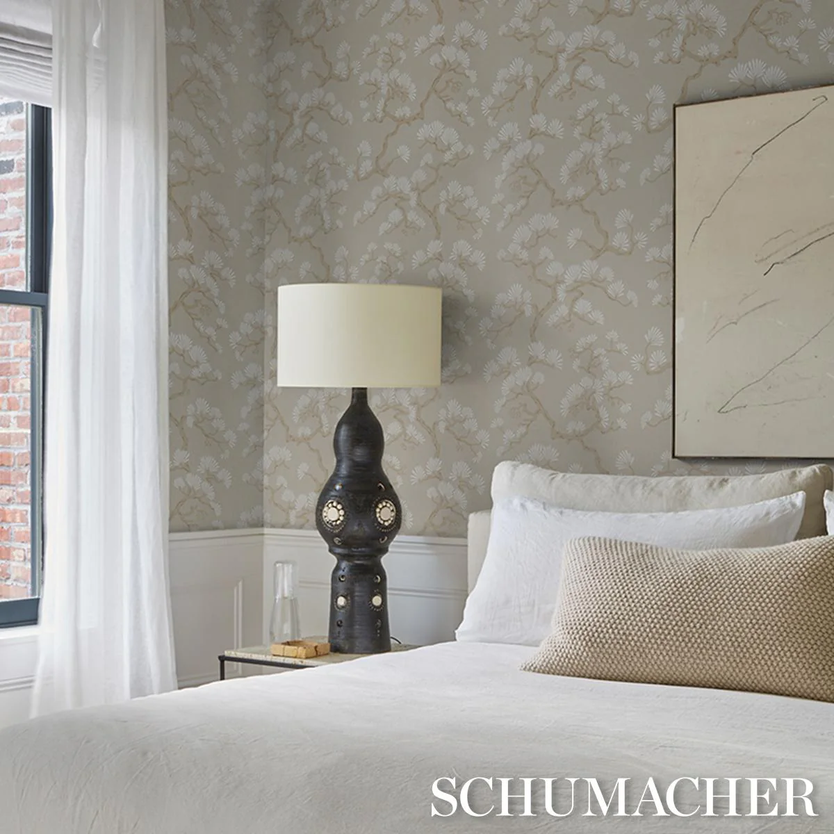 Schumacher Hinata Stone Wallpaper - Image 5
