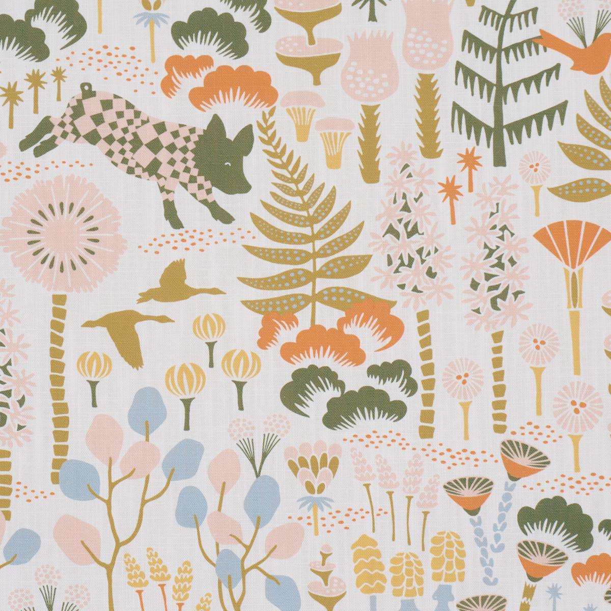 Schumacher Hoppmosse Ivory And Multi Fabric - Image 3