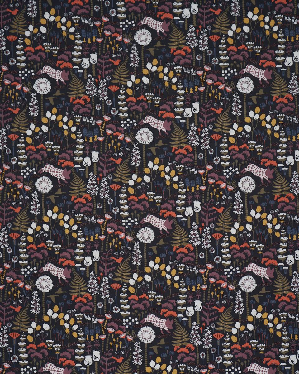 Schumacher Hoppmosse Midnight Fabric - Image 2