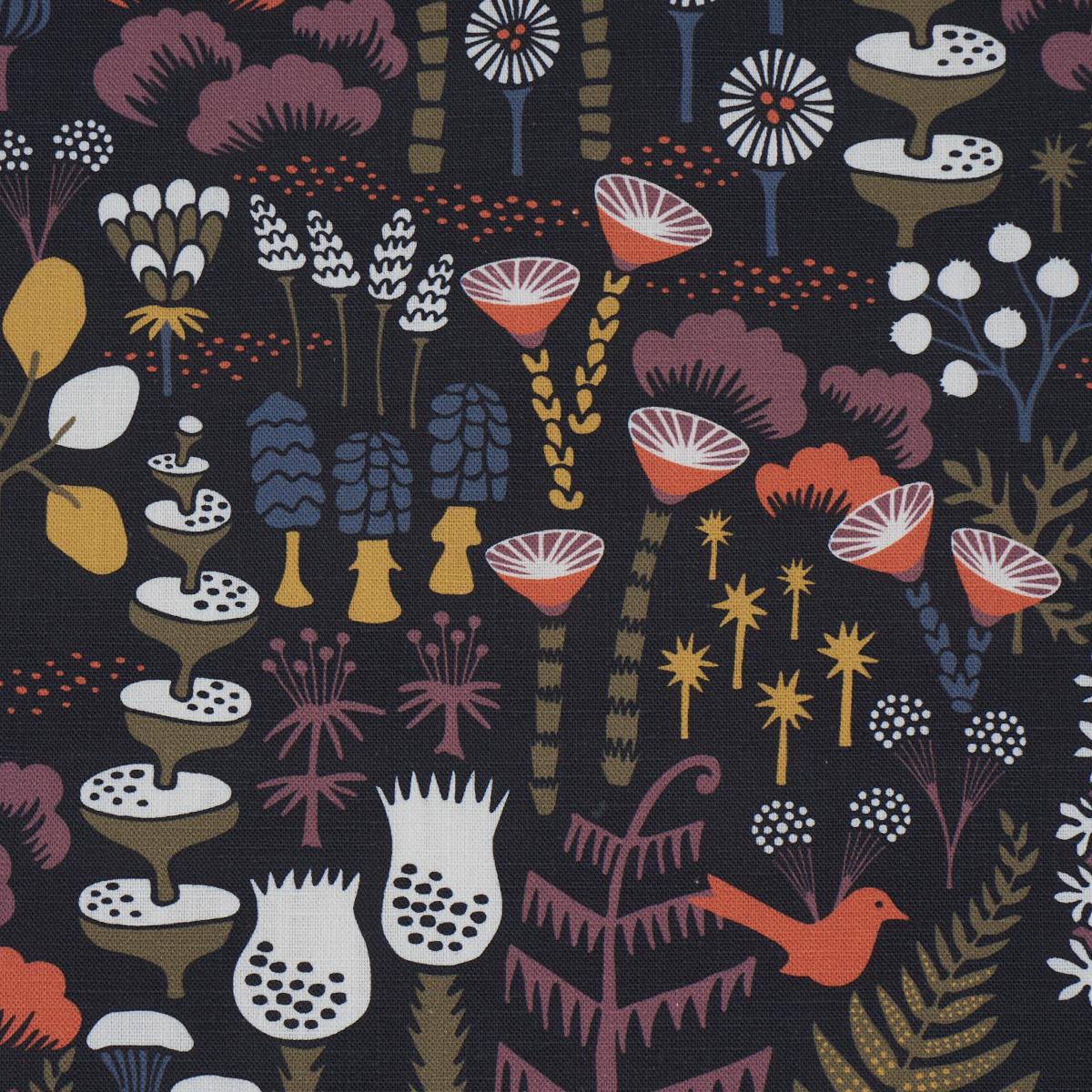 Schumacher Hoppmosse Midnight Fabric - Image 3