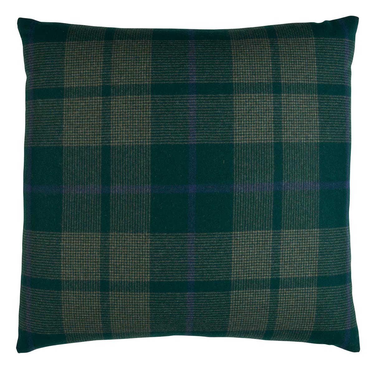 Schumacher Hunter 20" X 20" Montana Wool Plaid Pillow