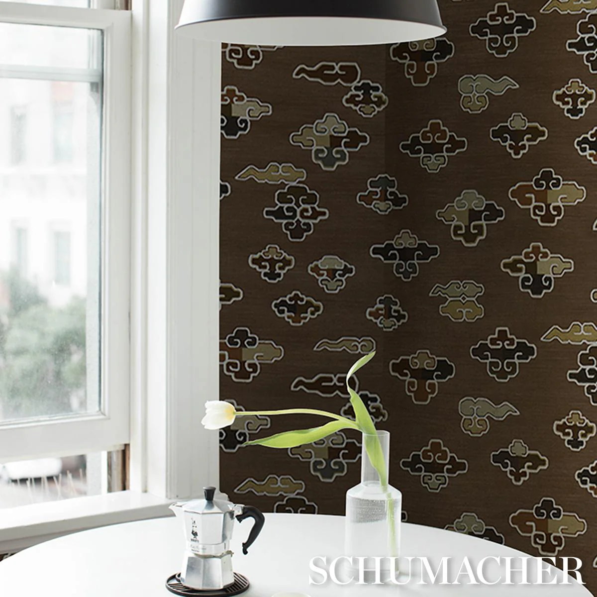 Schumacher In Dreams Sable Wallpaper - Image 5