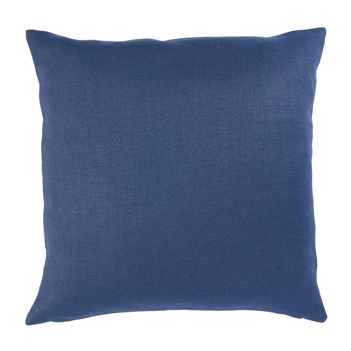 Schumacher Indigo 22" X 22" Piet Performance Linen Pillow - Image 2
